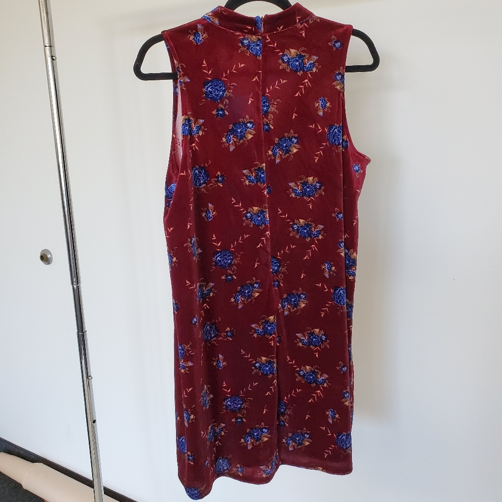 Xhilaration Velour Velvet Jewel Tone Dress - Picture 2 of 4